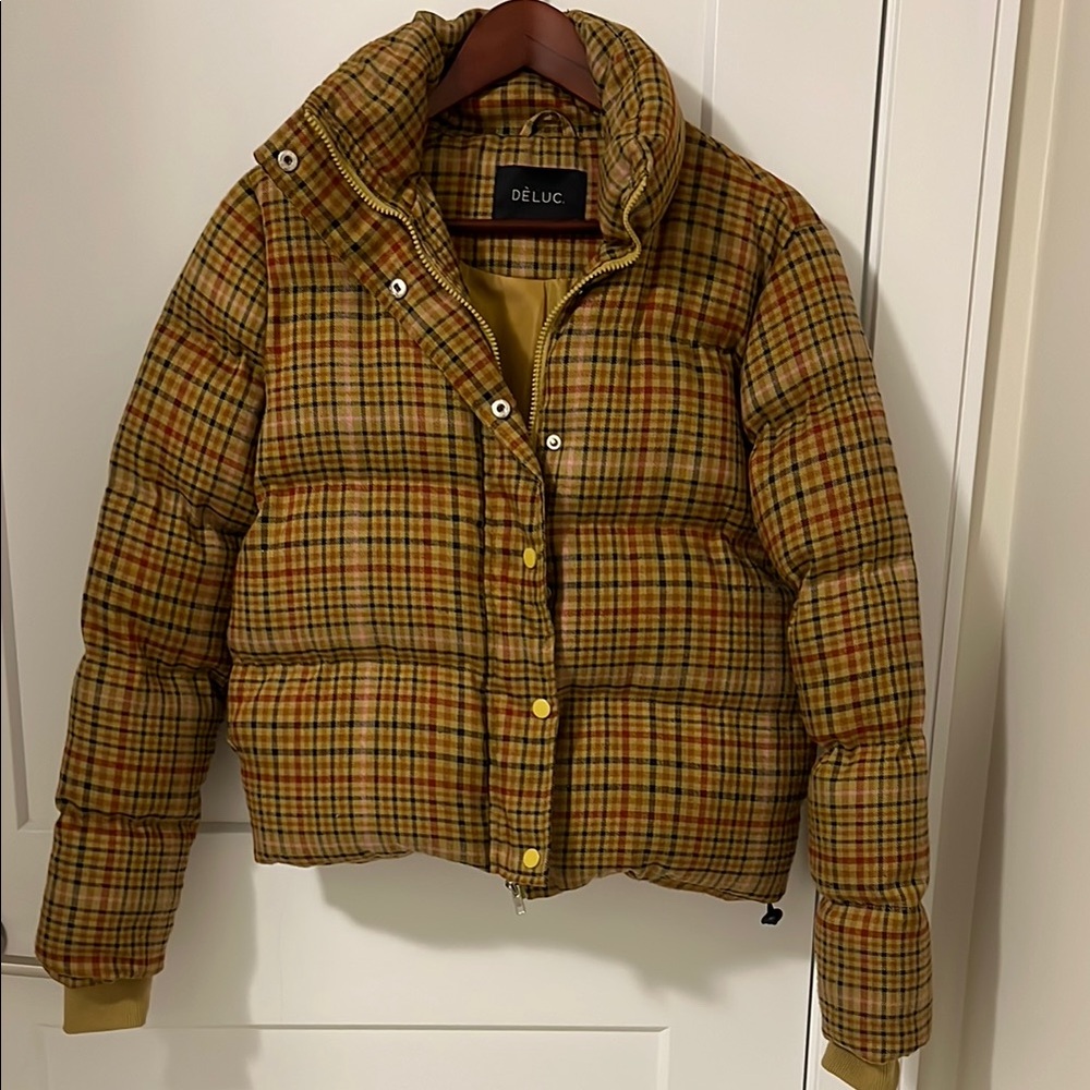 Deluc Women's Plaid Puffer Jacket - Brown